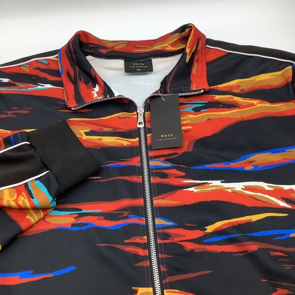 WEIV‎ Los Angeles Mens Long Sleeve Full Zip Jacket Size XXL NWT - Picture 1 of 9